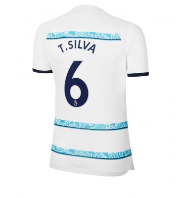 Chelsea Thiago Silva #6 Bortedrakt Kvinner 2022-23 Kortermet